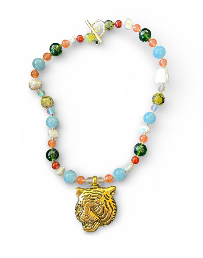 Necklace - Pastel Mix Tiger