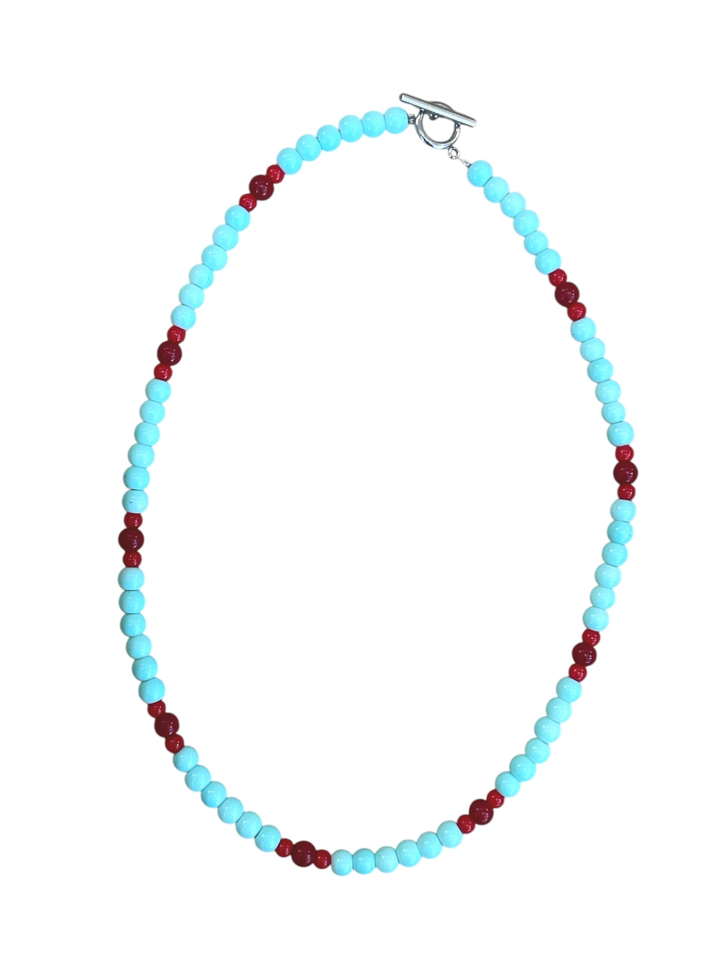 Necklace - Blue and Red