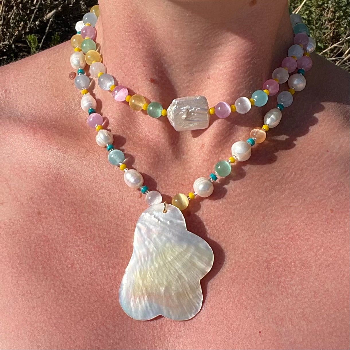 Necklace - Rainbow Shell