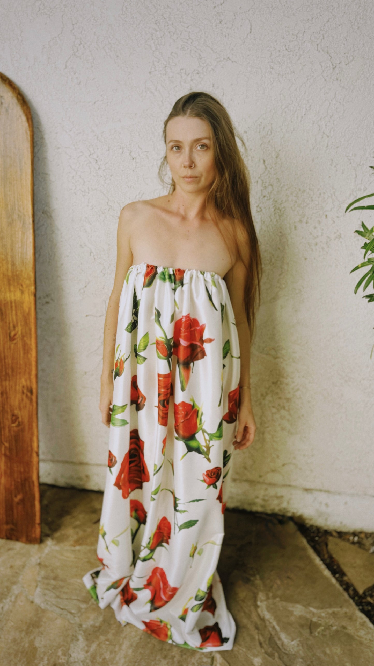 White Rose Maxi Dress