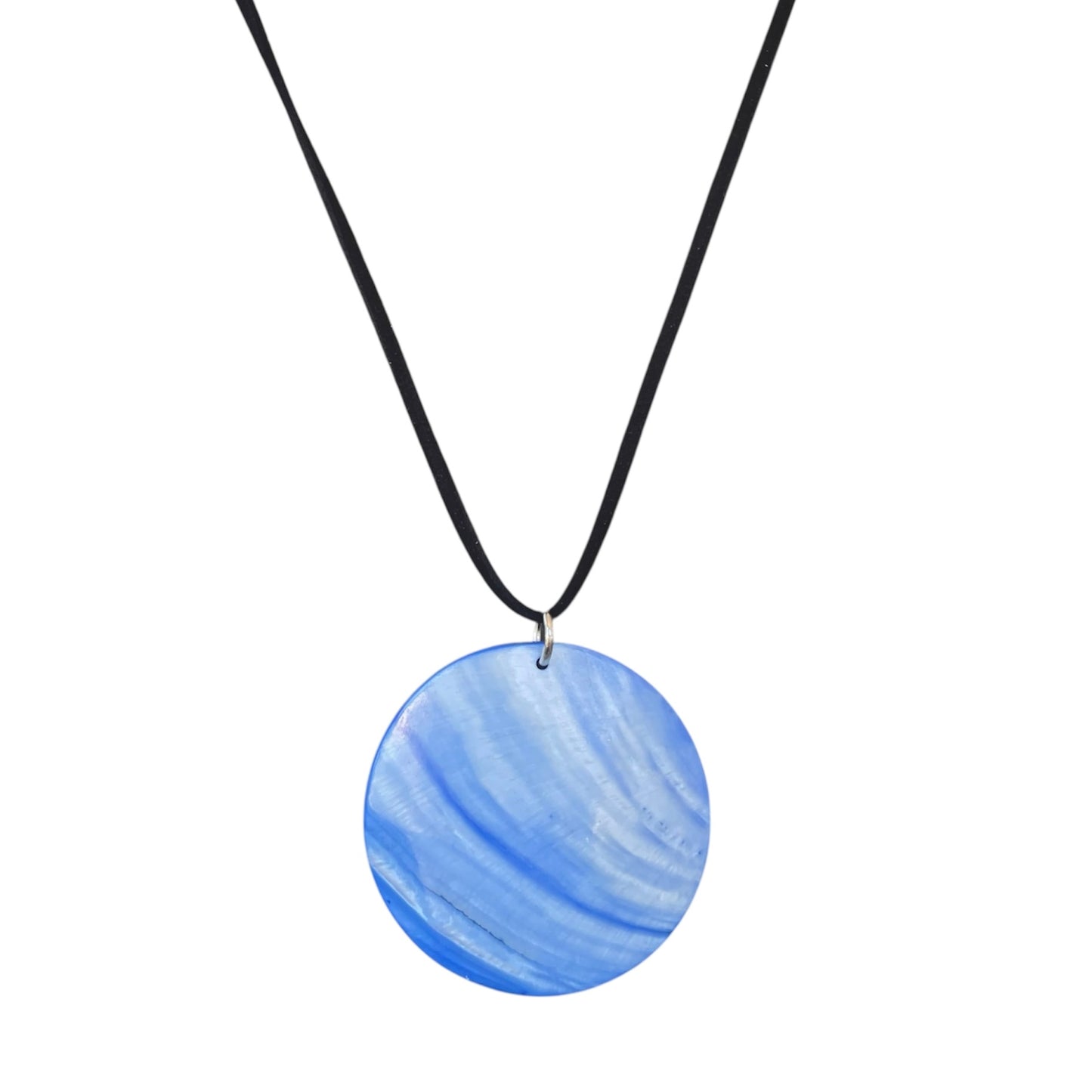 Wrap Necklace - Blue Shell