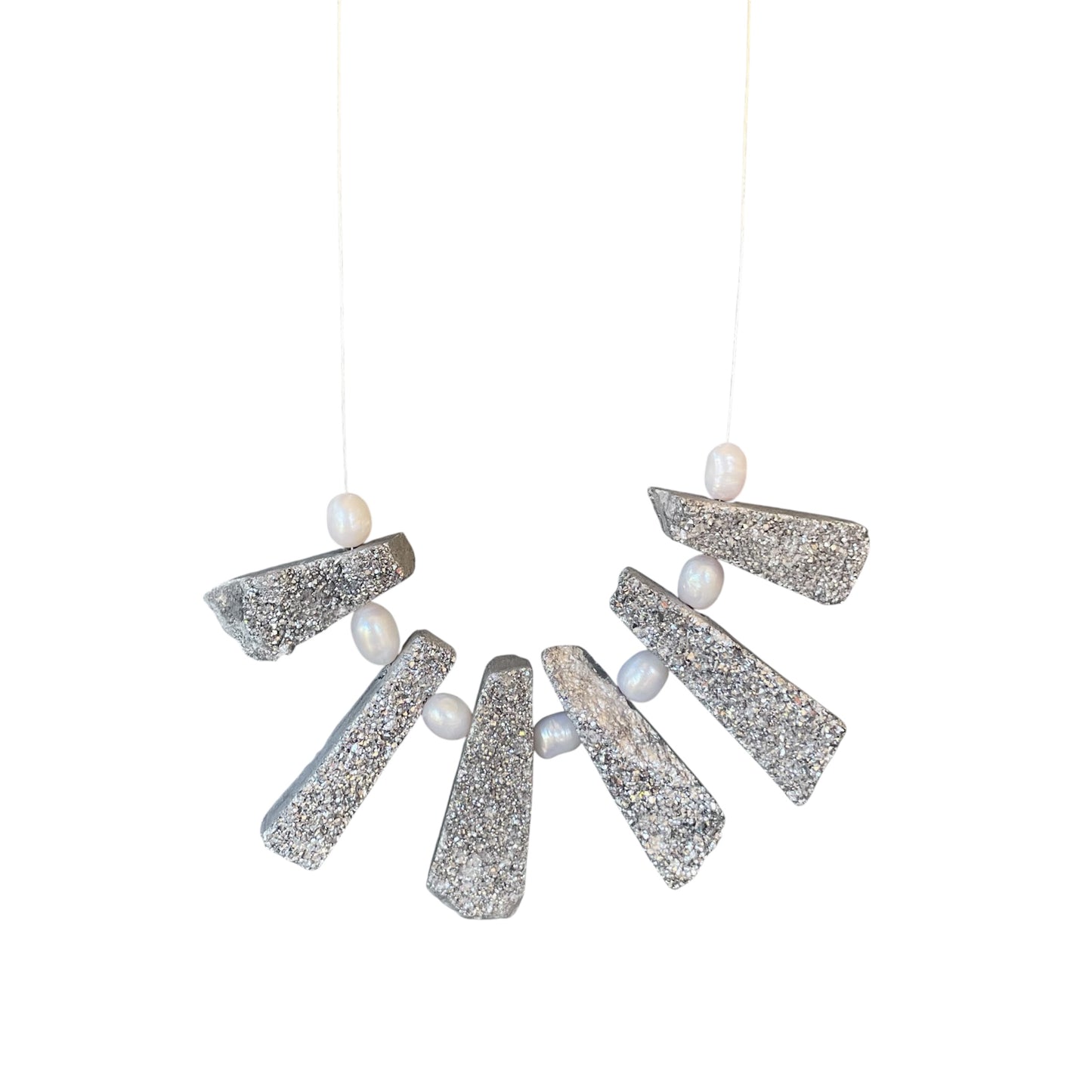Necklace - Silver Agate Queen