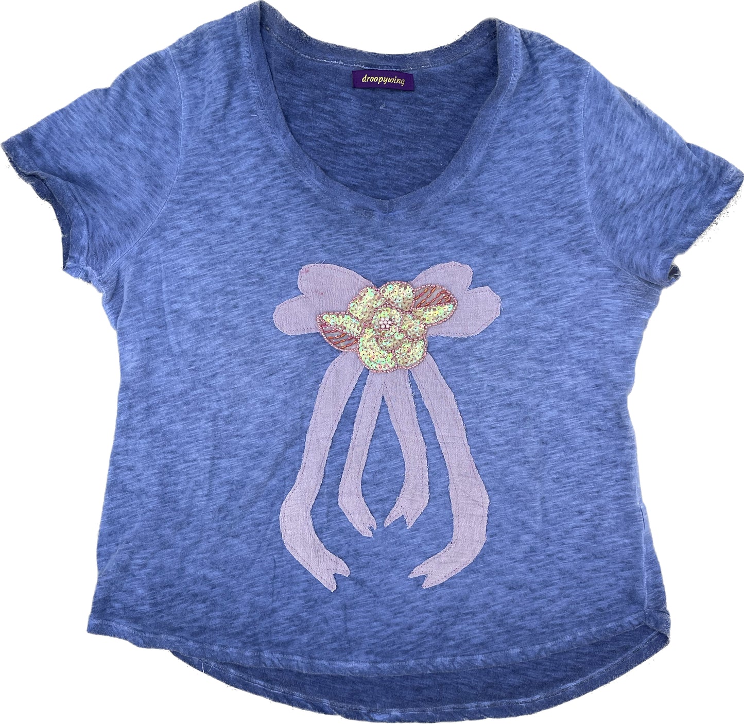 T-Shirt - Blue Bow